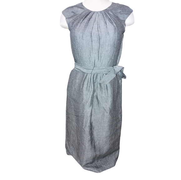 NWT Calvin Klein 100% Linen Sleeveless Dress Size 2 - Picture 1 of 7